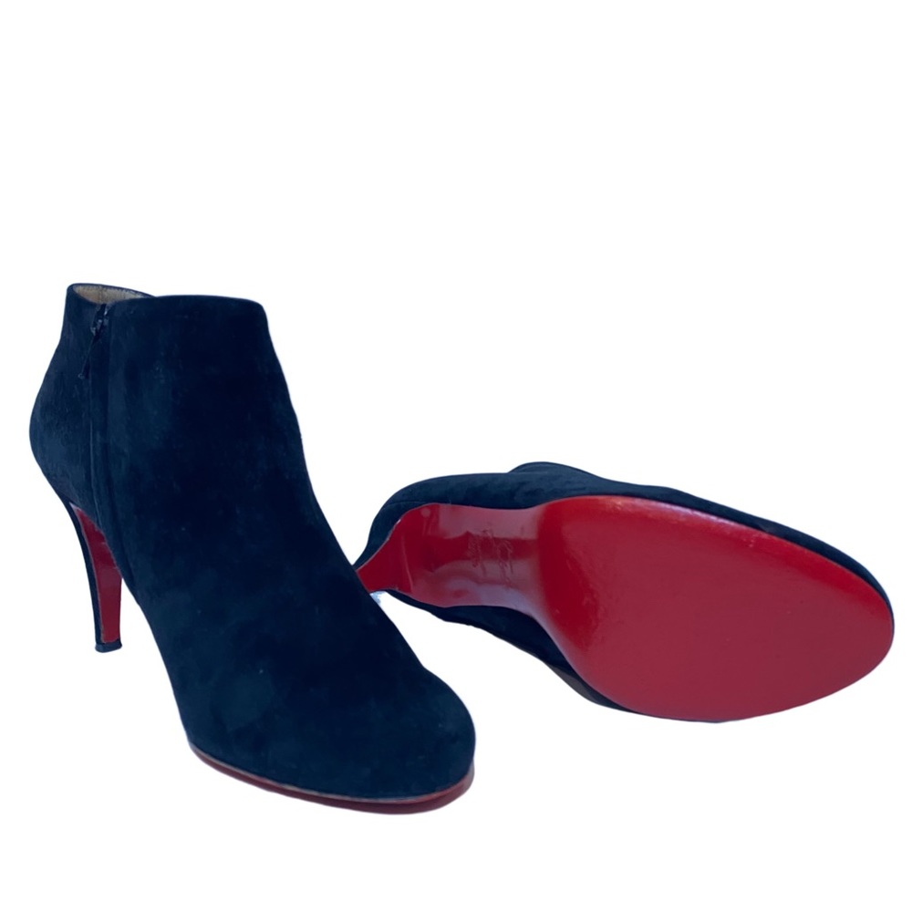 Christian Louboutin, Belle 85. Beau Velours. Black suede. Size 37